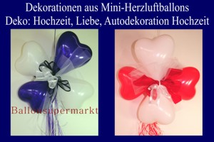 Mini-Herzluftballons-Dekorationen - Mini-Herzluftballons-Dekorationen