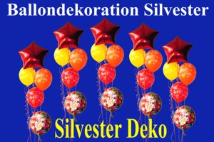 Ballondekoration Silvester - Ballondekoration Silvester