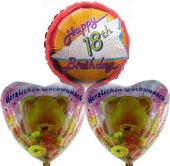 Geburtstag "18"  mit B&auml;rchen (FHGE KK GB 01)