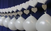 Luftballons Hochzeit, Hochzeitsgirlanden-Dekoration mit ovalen Luftballons