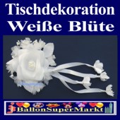 Tischdeko-Hochzeit, Weiße Blüte (Tischdeko-Hochzeit-Blueten-weiss-17232)