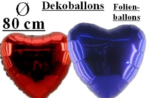 Folienballons Herzen 80 cm - Folienballons Herzen 80 cm