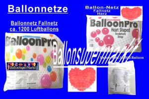 Ballon-Netze - Netze f&uuml;r Luftballons - Ballon-Netze - Netze f&uuml;r Luftballons