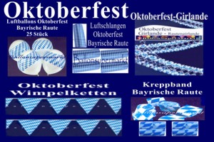 Oktoberfest Dekoration Bayrische Rauten Oktoberfest Dekoration Bayrische Rauten