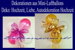Dekorationen aus Mini-Luftballons - Dekorationen aus Mini-Luftballons