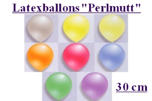 Latexballons 30cm Perlmutt - Latexballons 30cm Perlmutt