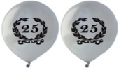 Luftballons "25 Jahre" 100 St&uuml;ck (LRMM 100 E 52 304)