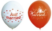 Luftballons "Just Married" 100
 Stück (LRMM 100 E 52 401)