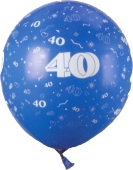 Luftballons, Latexballons 50 St&uuml;ck  "40" (LRMZ 61054 4)