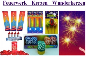 Feuerwerk, Kerzen und Wunderkerzen - Feuerwerk, Kerzen und Wunderkerzen