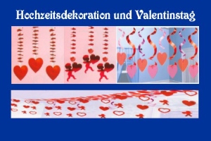 Hochzeitsdekoration und Valentinstag