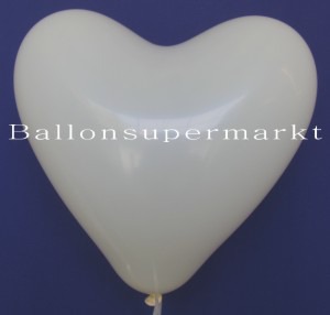 Luftballons Herzen Elfenbein Luftballons Herzen Elfenbein