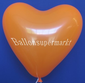 Luftballons Herzen Orange