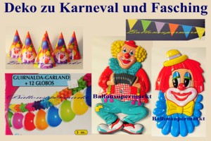 Dekoration zu Karneval und Fasching - Dekoration zu Karneval und Fasching