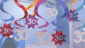 Geburtstag Dekoration Swirls 30 (Am D 679054)