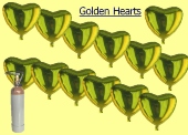 Golden Hearts Midi-Set Folienballons (BGS05MDHFB 1B/25 FS)