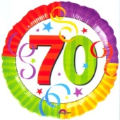 Perfection "70", Luftballon aus Folie, Geburtstagsballon zum 70. (ohne Helium) (FUNG 115114-01)
