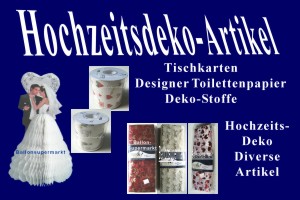 Hochzeitsdekoration: Hochzeitsdeko-Artikel