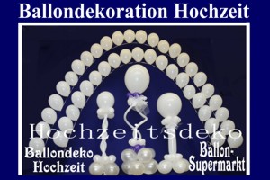 Ballondekoration Hochzeit - Ballondekoration Hochzeit