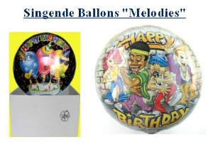 Singende Ballons mit Helium