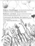 Ballonflugkarten, Weitflugkarten f�r Luftballons, Karte f�r den Ballonflugwettbewerb
