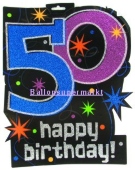 Geburtstag Dekoration 50. H&auml;nger "Happy Birthday" (Am 194507 507)