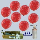 Geburtstagsdeko-Midi-Set 30 Rot (BGS05MD GEGE 30-25 Rot)