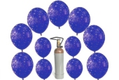 "Ich w&uuml;nsch mir" Set 30 Silvesterw&uuml;nsche mit dem Helium-Einweg-Beh&auml;lter (FHGE BT 50/01 Sil 01)