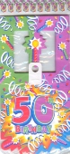 Geburtstag  Girlande Prismatic "50" (GEBU Girl AM 22192)