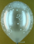 Luftballons "25th" Silber (LRMM 990636)