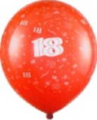 Luftballons, Latexballons 50 St&uuml;ck  "18" (LRMZ D-022 0161030 8)