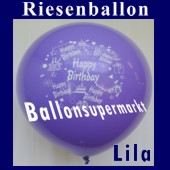 Riesenballon-Geburtstag-Happy-Birthday-Lila-(Helium) (Riesenballon-Geburtstag-Happy-Birthday-GF-132-AH-Lila)