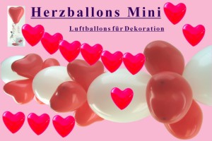 Latexherzen Herzballons 12-14 cm - Latexherzen Herzballons 12-14 cm