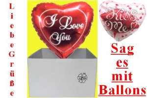 Folienballons "I Love You" - Folienballons "I Love You"