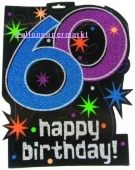 Geburtstag Dekoration 60. H&auml;nger "Happy Birthday" (Am 194509 507)