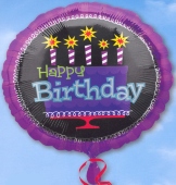 Happy Birthday Geburtstag Luftballon mit Helium-Ballongas (FHGE 117033)