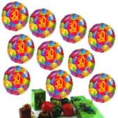 Geburtstag 30. Gl&uuml;ckw&uuml;nsche mit Luftballons (FHGE GK GGLPaintBall)