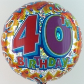Happy Birthday "40" (heliumgef&uuml;llt) (FHGE Pr 04)
