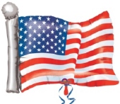 USA Flagge Luftballon ohne Helium, USA Ballon (FUNG-Luftballon-USA-98)
