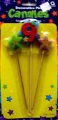 Geburtstagskerzen, Geburtstagszahl 9 (Geburtstagskerzen-Zahl-9)