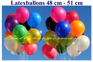 Luftballons 48 cm Luftballons Latex 48cm - Luftballons Latex 48cm
