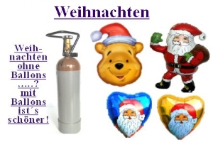 Weihnachten mit Ballons