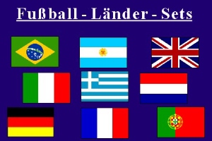 Fu&szlig;ball - L&auml;nder - Sets - Fu&szlig;ball - L&auml;nder - Sets