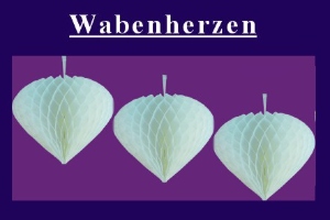 Wabenherzen Wei&szlig; - Wabenherzen Wei&szlig;