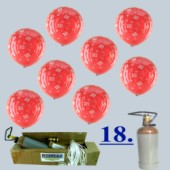 Geburtstagsdeko-Midi-Set 18 Rot (BGS05MD GEGE 18-25 Rot)