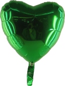 Herz Grün (heliumgefüllt) (FHGE6g)