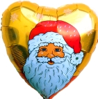 Nikolaus Herz (gold) (ungef&uuml;llt) 5 St&uuml;ck (FUNGW2/5)