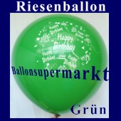 Riesenballon-Geburtstag-Happy-Birthday-Grün-(Helium) (Riesenballon-Geburtstag-Happy-Birthday-GF-132-AH-Gruen)