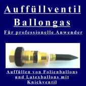 Ballongas Auffülventil für Luftballons und Folienballons (Ballongas-Ventil-Profi 1)