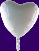 Herz  Weiß (heliumgefüllt) (FHGE7g)